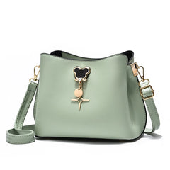 Casual Mini Shoulder Bag Bucket Handbag Women's Messenger Bag Wallet Purse