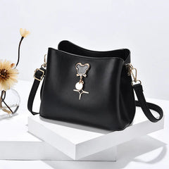 Casual Mini Shoulder Bag Bucket Handbag Women's Messenger Bag Wallet Purse