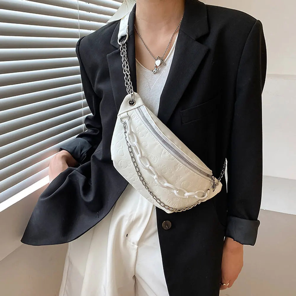 Women's Leather Shoulder Bag Crossbody Chain Purse