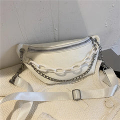 Women's Leather Shoulder Bag Crossbody Chain Purse