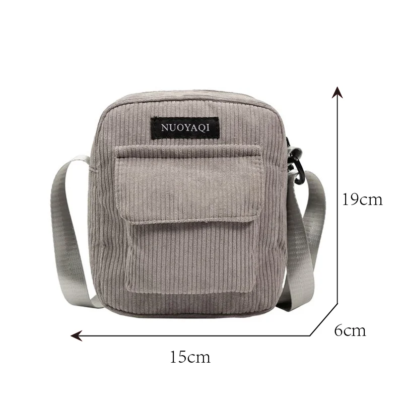 Casual Zip Tote Canvas Crossbody Bag for Ladies Women