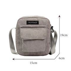 Casual Zip Tote Canvas Crossbody Bag for Ladies Women