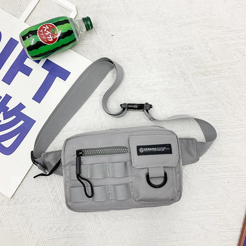 Nylon Waist Packs Multi-function Belt Bag Fanny Pack Travel Storage Chest Bag