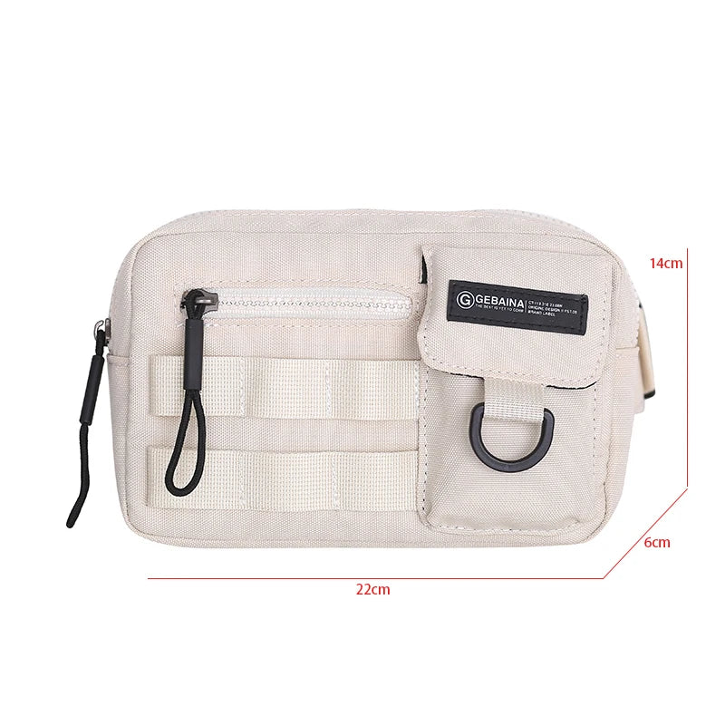 Nylon Waist Packs Multi-function Belt Bag Fanny Pack Travel Storage Chest Bag