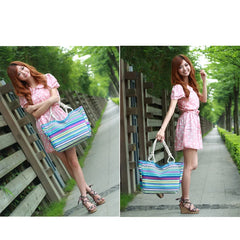 Casual Canvas Bag Women Shoulder Bag Large Tote Bag 01-SB