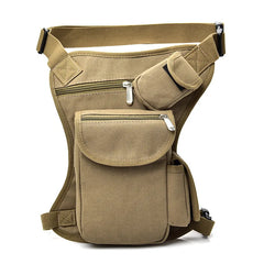 Canvas Riding Waist and Leg Bag Outdoor Multi-functional Leg Bag