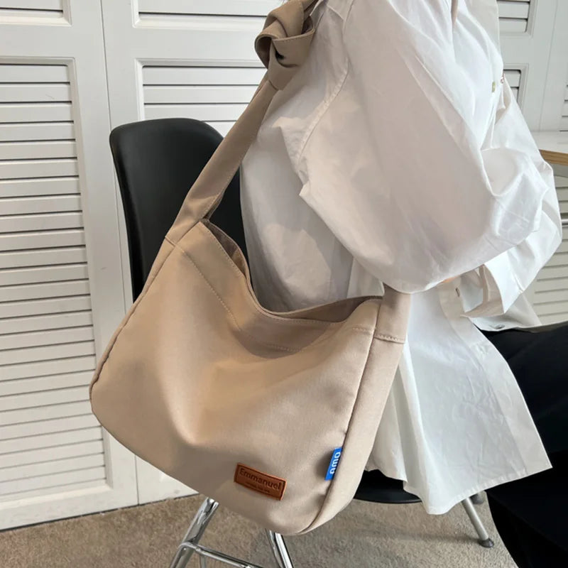 Casual Canvas Handbag Tote Messenger Shoulder Bag for Women