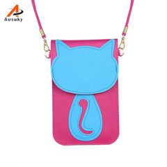 Small Cat Women Messenger Bag Crossbody Purse for Girls