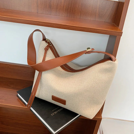 Causal Large Shopper Tote Leather Patchwork Shoulder Bag