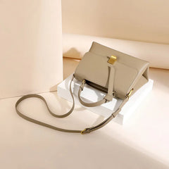 Solid Flap Saddle Bag Large Capacity Women Shoulder Bag