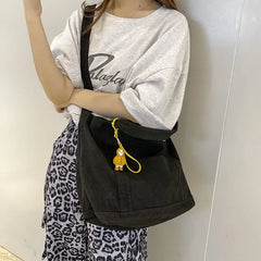 Canvas Casual Tote Bag for Women with Large Capacity