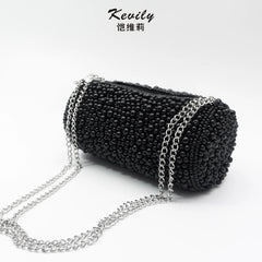 Cavilly Spring Pearl Cylinder Women's Bag Messenger
