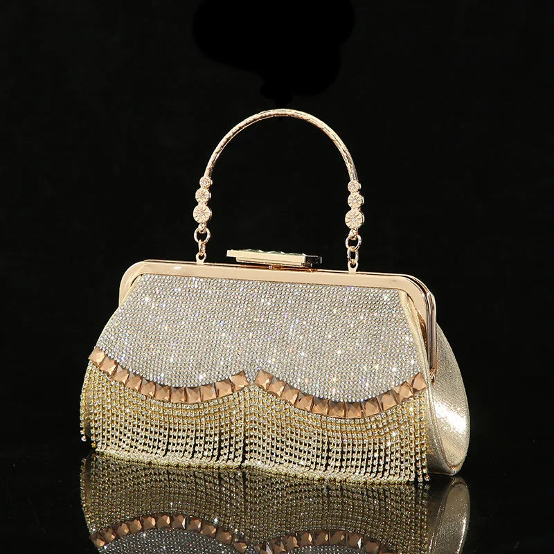 Full Diamond Evening Bag Women's Messenger Bag Party Bridesmaid Handbag