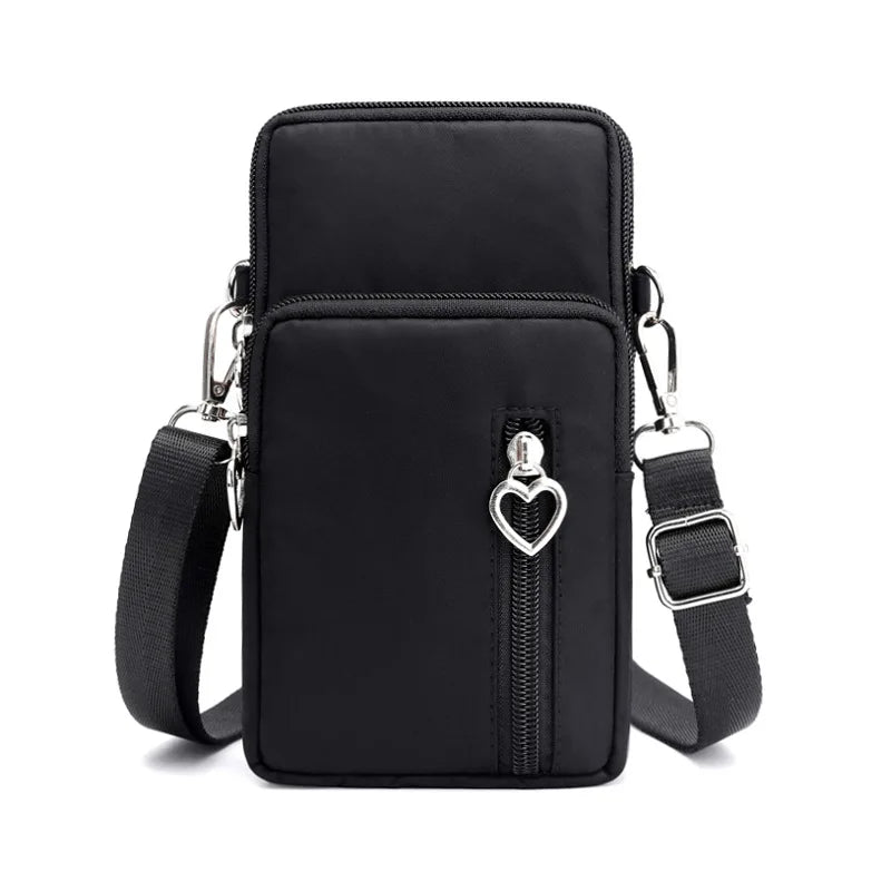 Nylon Cell Phone Purse Shoulder Bag for Smartphone