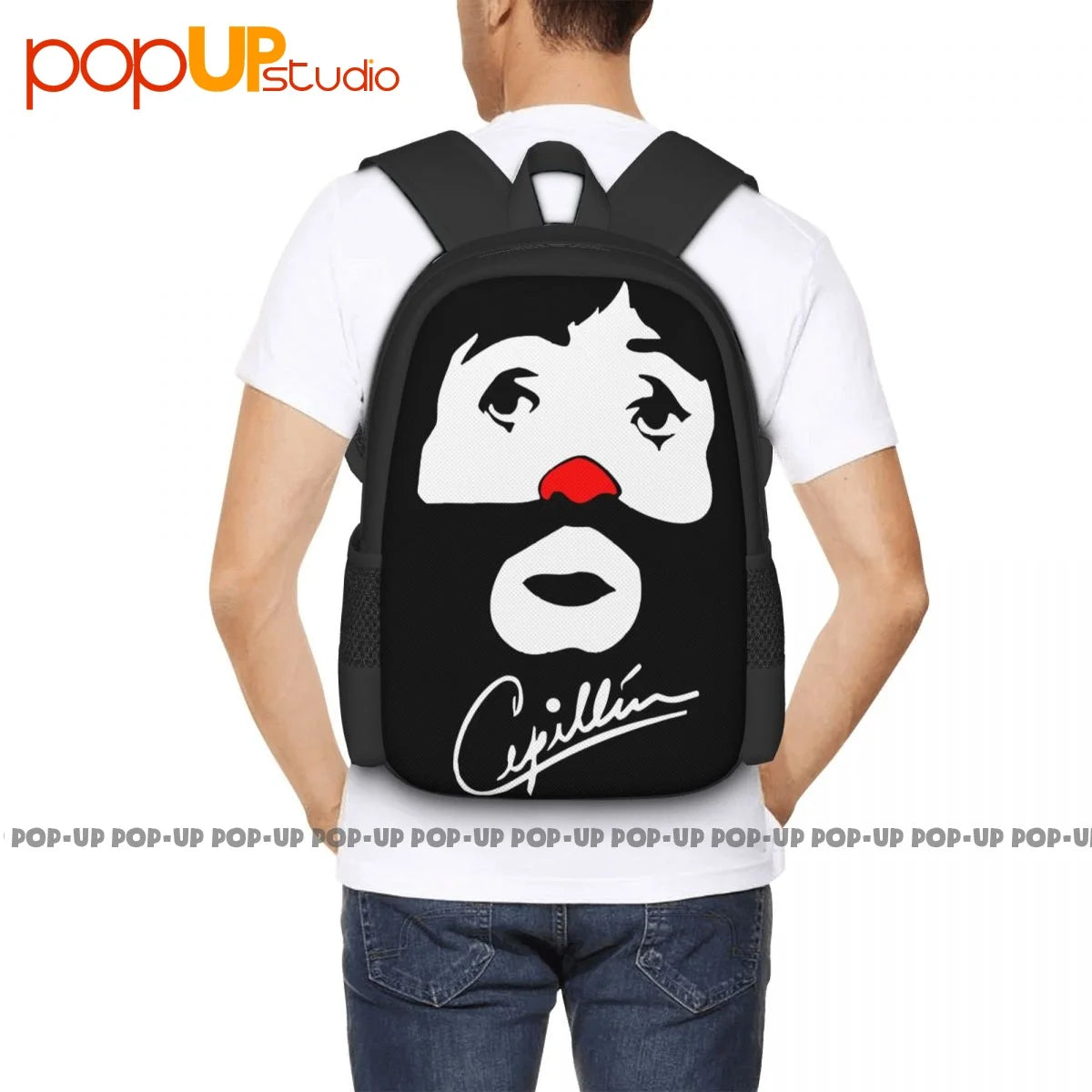 Cepillin Clown Cepillin Thank Cepillin Signature Backpack Large Capacity
