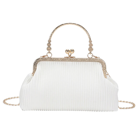 Chain Crossbody Bag Clutch Bag PU Leather Soft Metal Buckle