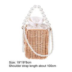 Woven Chain Crossbody Bag Waterproof Messenger Pack