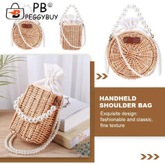 Woven Chain Crossbody Bag Waterproof Messenger Pack