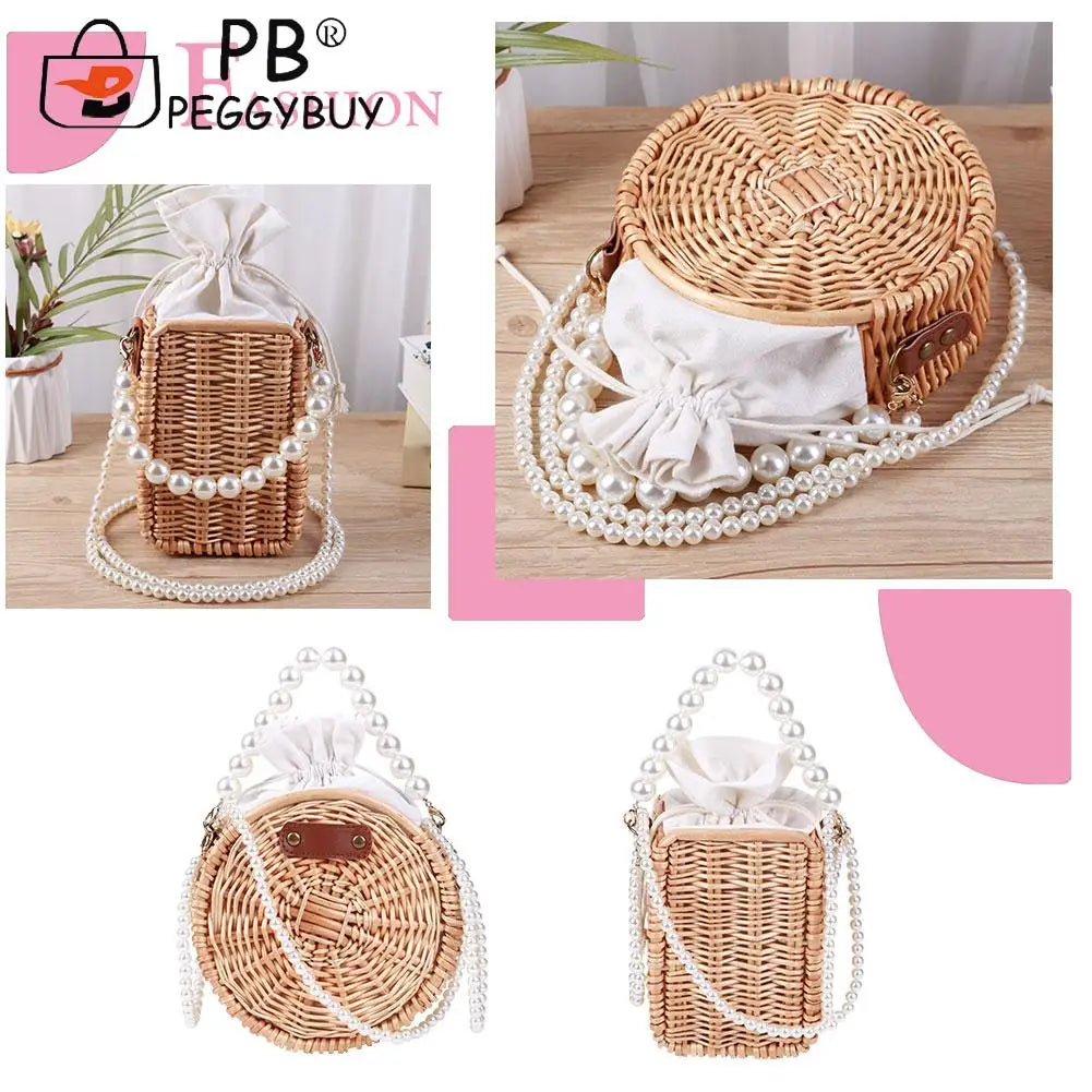 Woven Chain Crossbody Bag Waterproof Messenger Pack