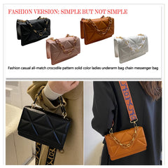 Crossbody Bag with Wide Strap for Weekend Vacation