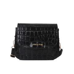 Chain Crossbody Bag Small Square Leather Shoulder Handbag