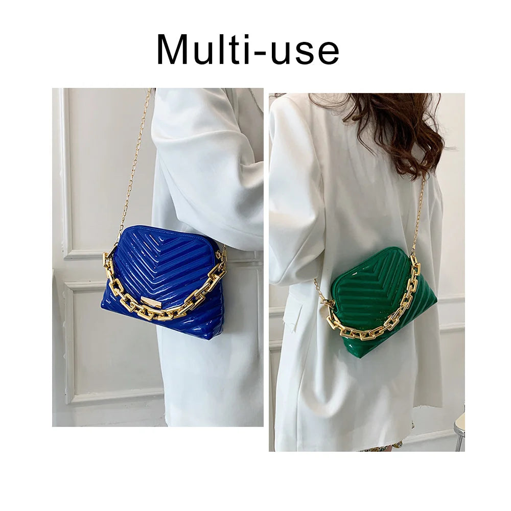 Women's Crossbody Side Bag PU Leather Shoulder Handbag