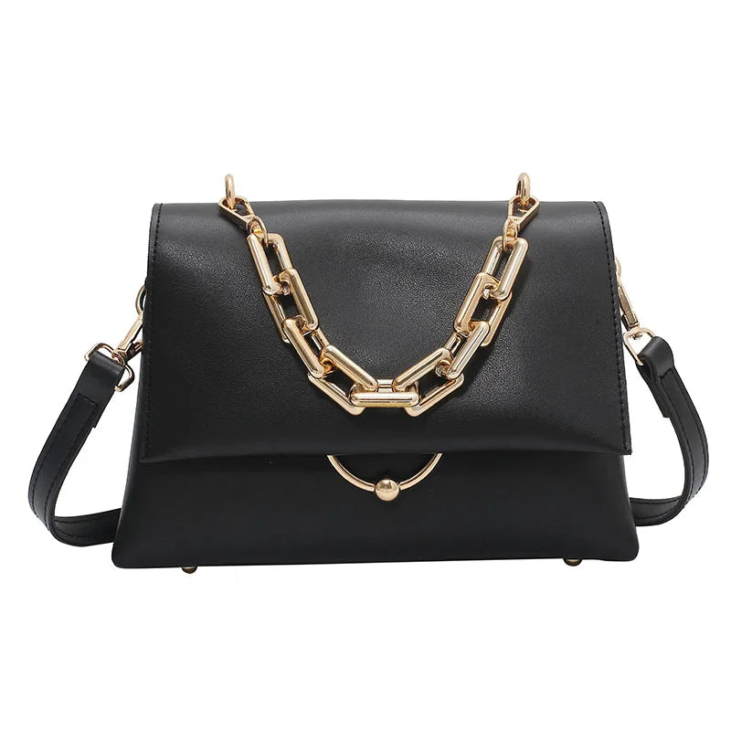 Small PU Leather Flap Crossbody Bag Yellow