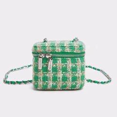 Plaid Crossbody Bag Pink Grid Checkered Mini Purse Handbag