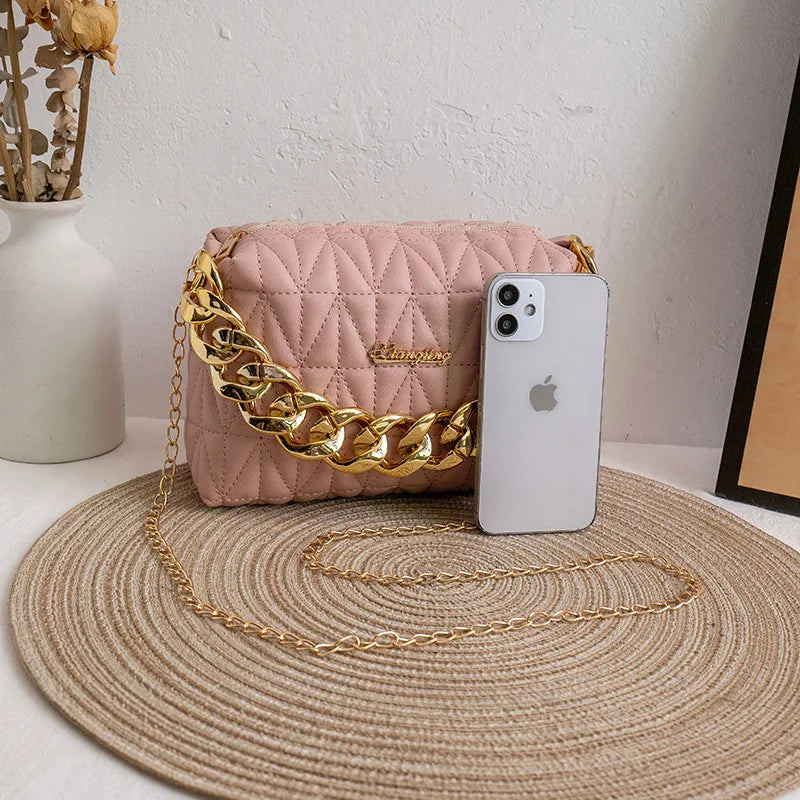 Chain Mobile Phone Bag Ladies Handbag Small Square Bag Shoulder Bag Women