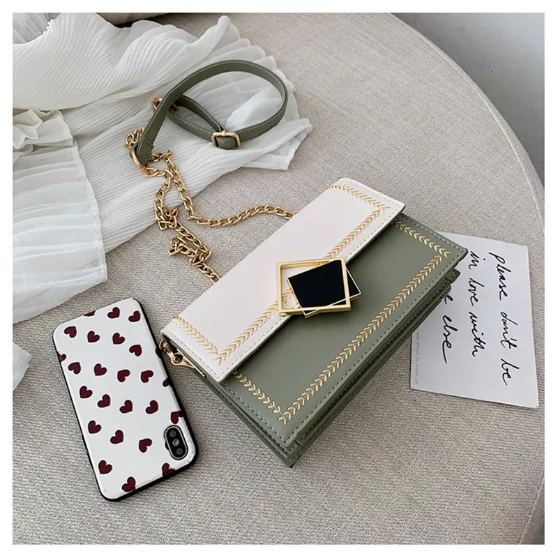 Chain Crossbody Bag Messenger Small Shoulder Travel Purse