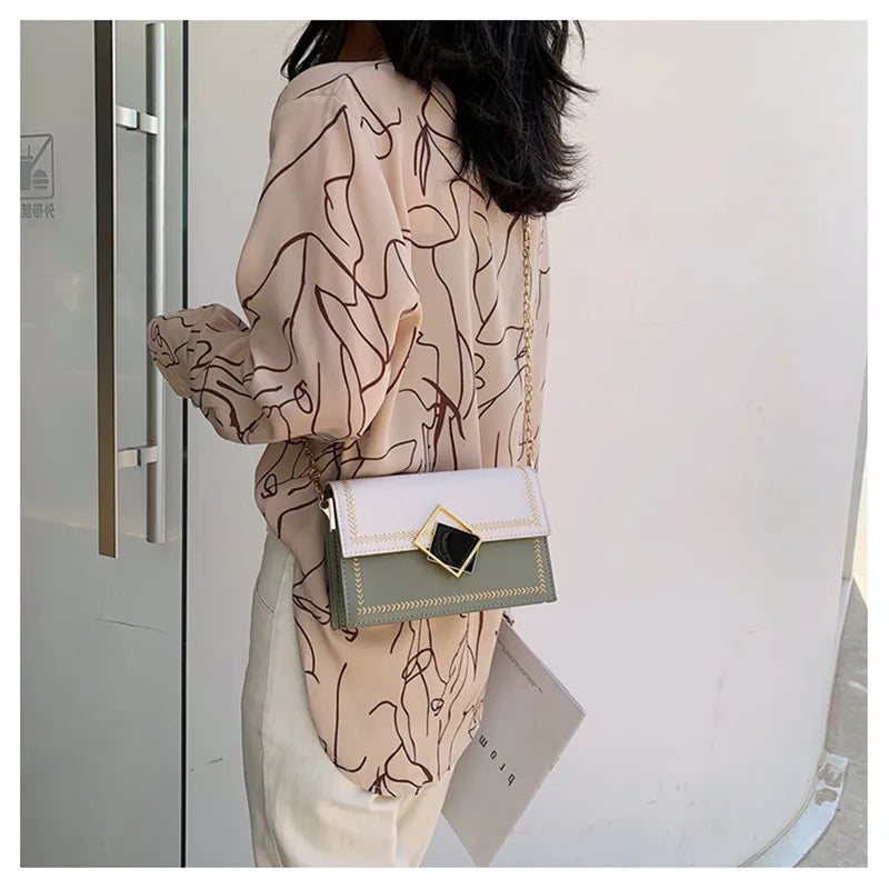 Chain Crossbody Bag Messenger Small Shoulder Travel Purse