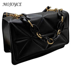 Embossed Wide Strap Flap Shoulder Bag for Weekend Vacation