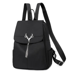 Chain Tassel Women Backpacks Oxford Cloth Shoulder Bags School Girls Rucksa