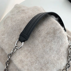 Chain Underarm Shoulder Bags Women Solid Minimal