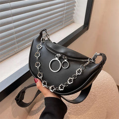 Women Leather Waist Bag Crossbody Phone Purses Chest Bags