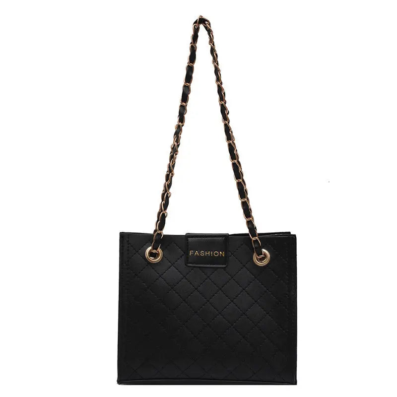 Chain Bucket Bag Wild Shoulder Tote Handbag