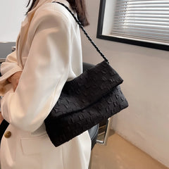 Vintage Small Shoulder Bag Women Fold Over Handbags Tote Bag with Chains