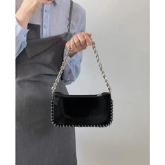 Small Shoulder Messenger Bag with Chain Strap for Women