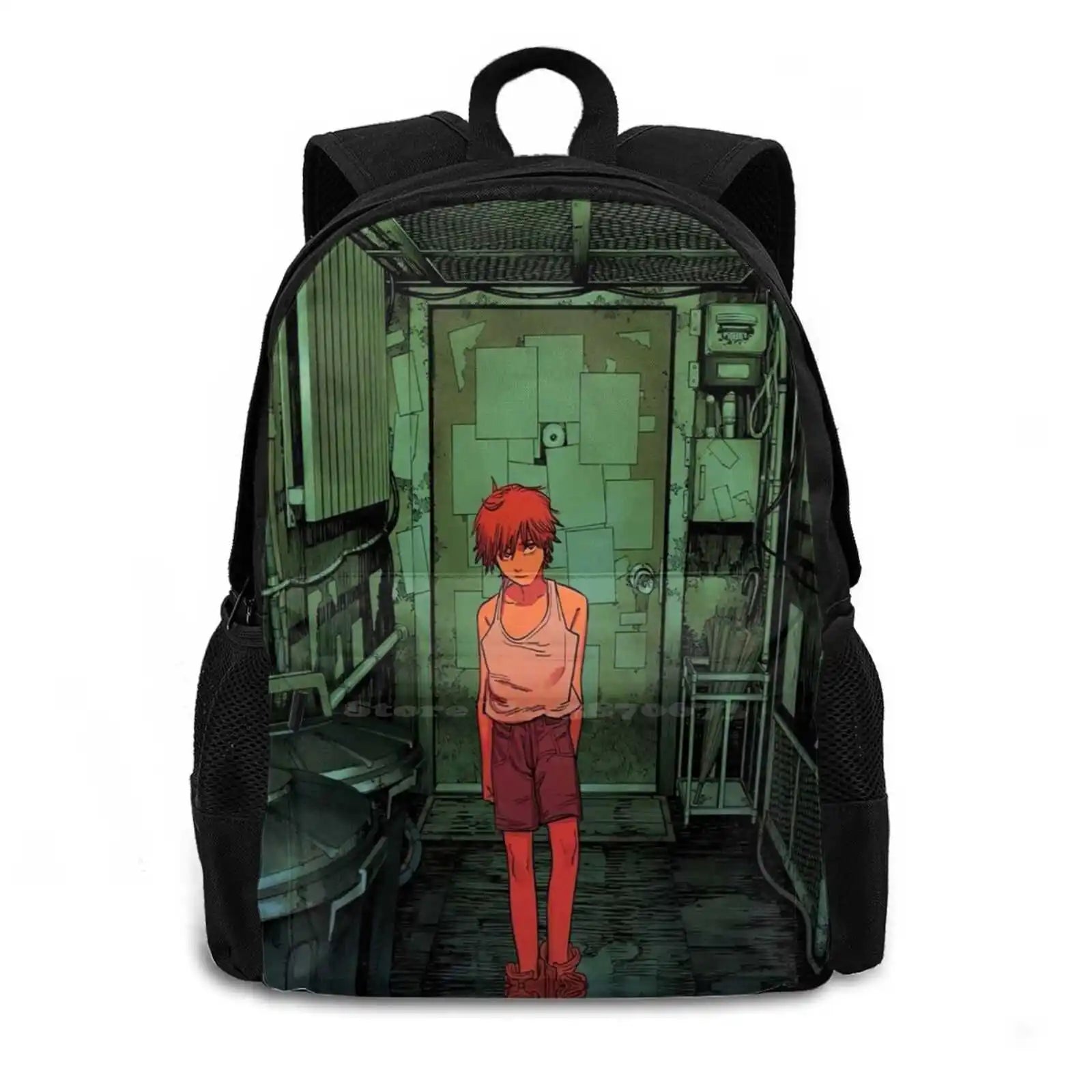 Chainsaw Man Backpack Laptop Travel Bags Makima Cover