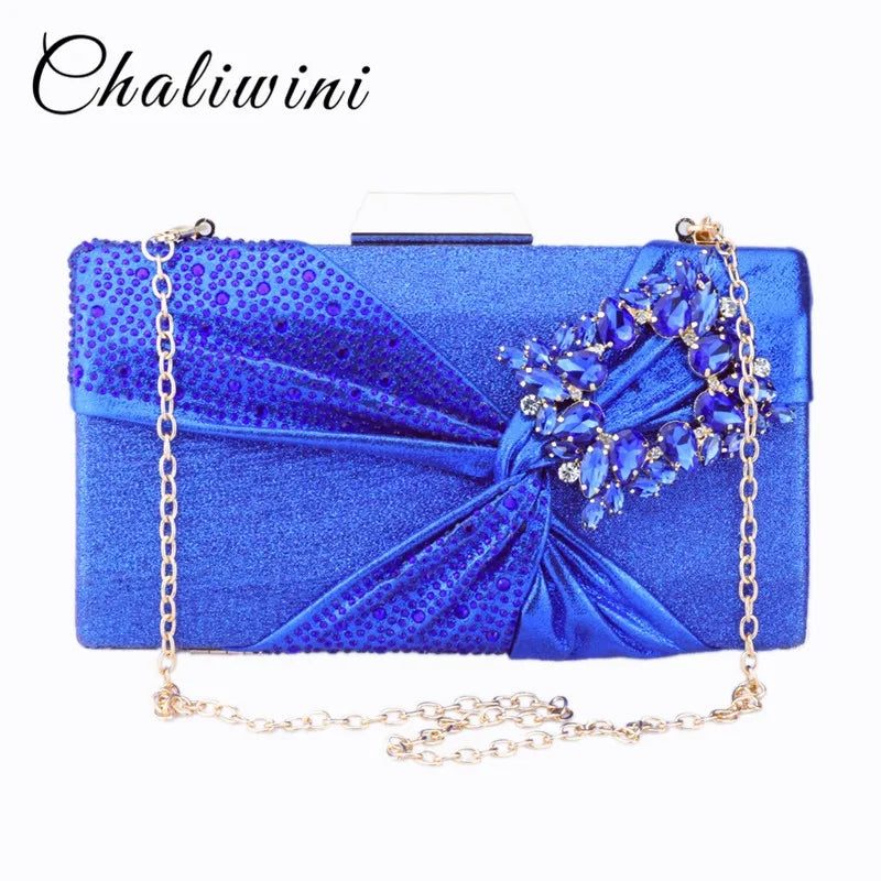 Chaliwini Gemstone Floral Pattern Clutch Bag