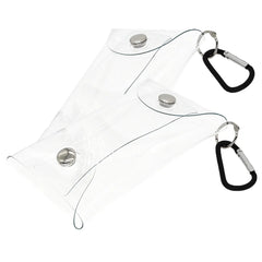 Clear Purse Bag Pouch Holder Small Mini Wallet Keychain Credit Card Case
