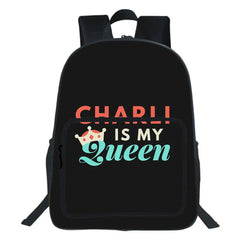 Charli Damelio Backpack Children Bag All-match Student School Bag