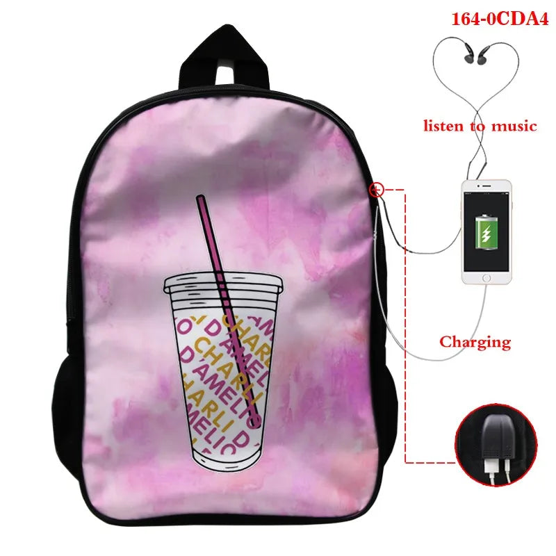 Charli Damelio Backpack Teens School Backpack boys girls School Bags