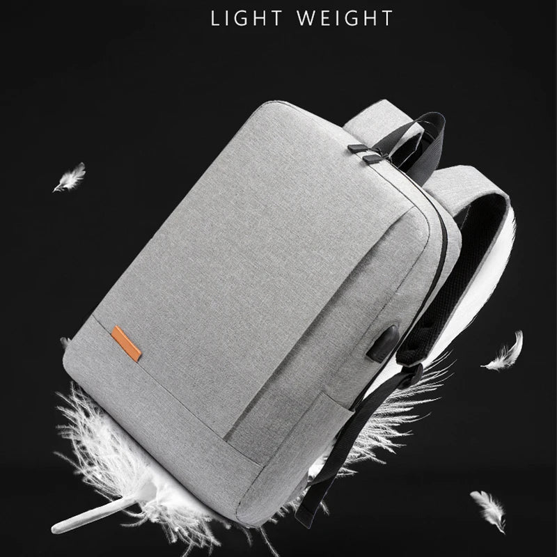 Waterproof Nylon 14 in Laptop Backpack USB Charging School Bag Men Women