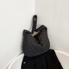 Winter Down Tote Bag Large Women's Handbag