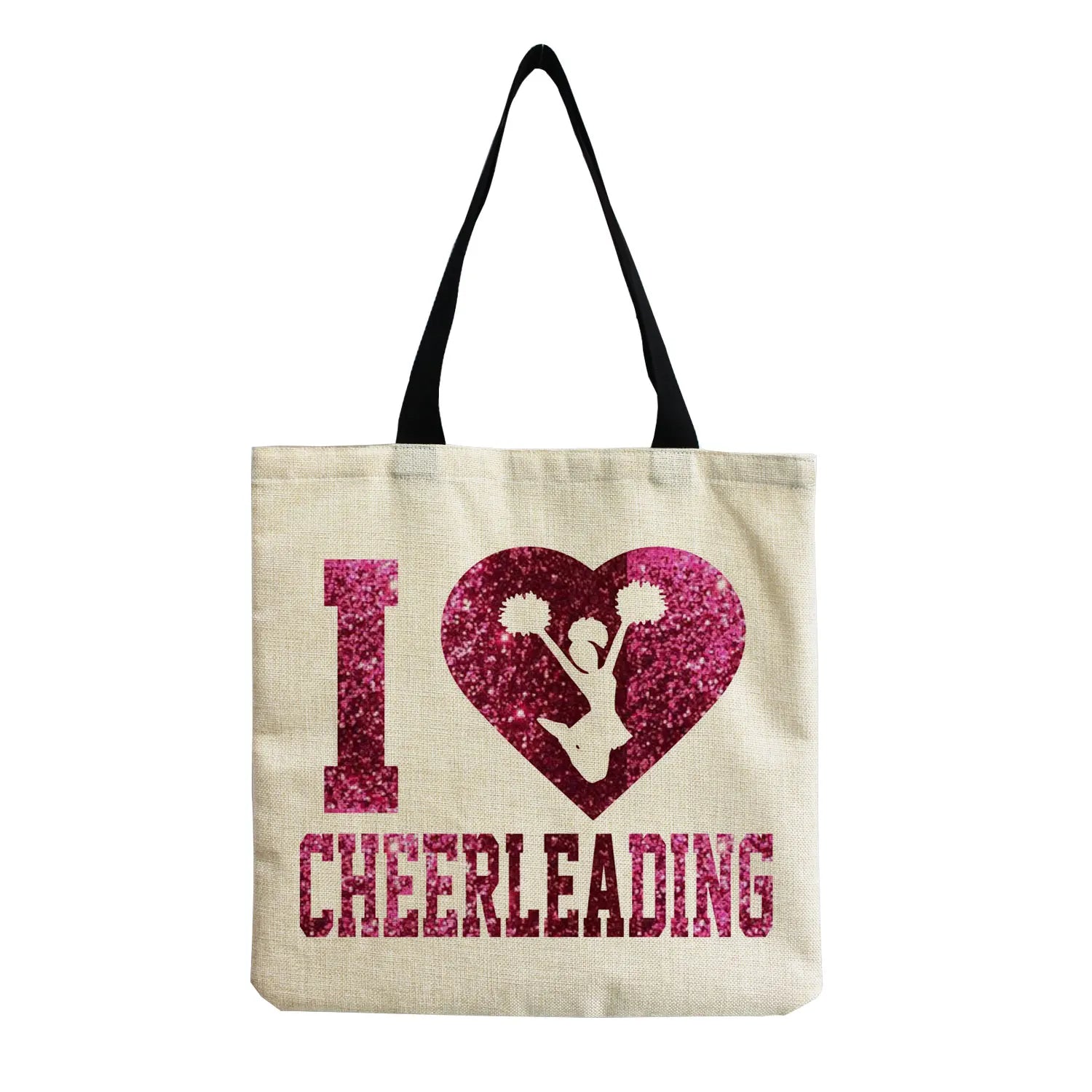 Cheerleading Printed Handbag Eco Reusable Foldable Shopping Bag