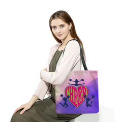 Cheerleading Printed Handbag Eco Reusable Foldable Shopping Bag Preppy Style