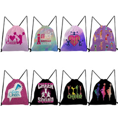 Cheer Letters Drawstring Unisex Shoes Bag for Students