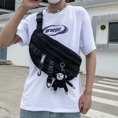 Japanese Tooling Chest Bag Casual Shoulder Bag