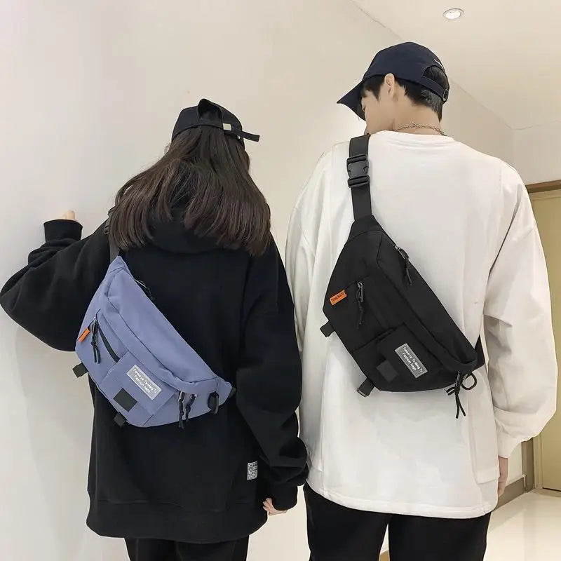 Nylon Chest Bag Crossbody Shoulder Waist Fanny Pack